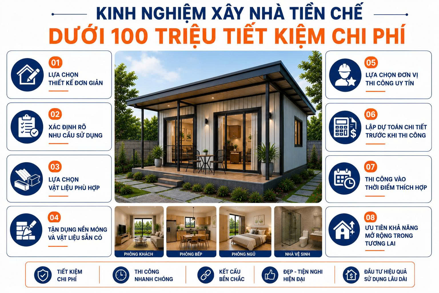 nhà tiền chế dưới 100 triệu