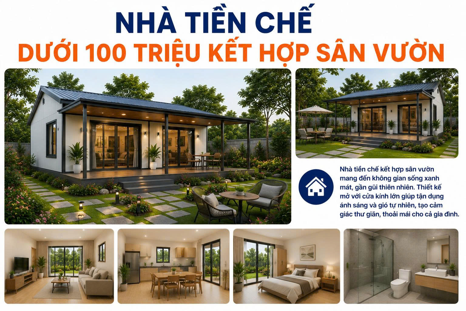 nhà tiền chế dưới 100 triệu