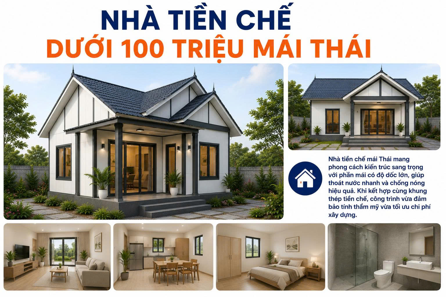nhà tiền chế dưới 100 triệu