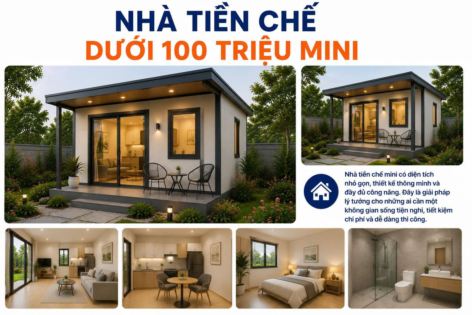 nhà tiền chế dưới 100 triệu