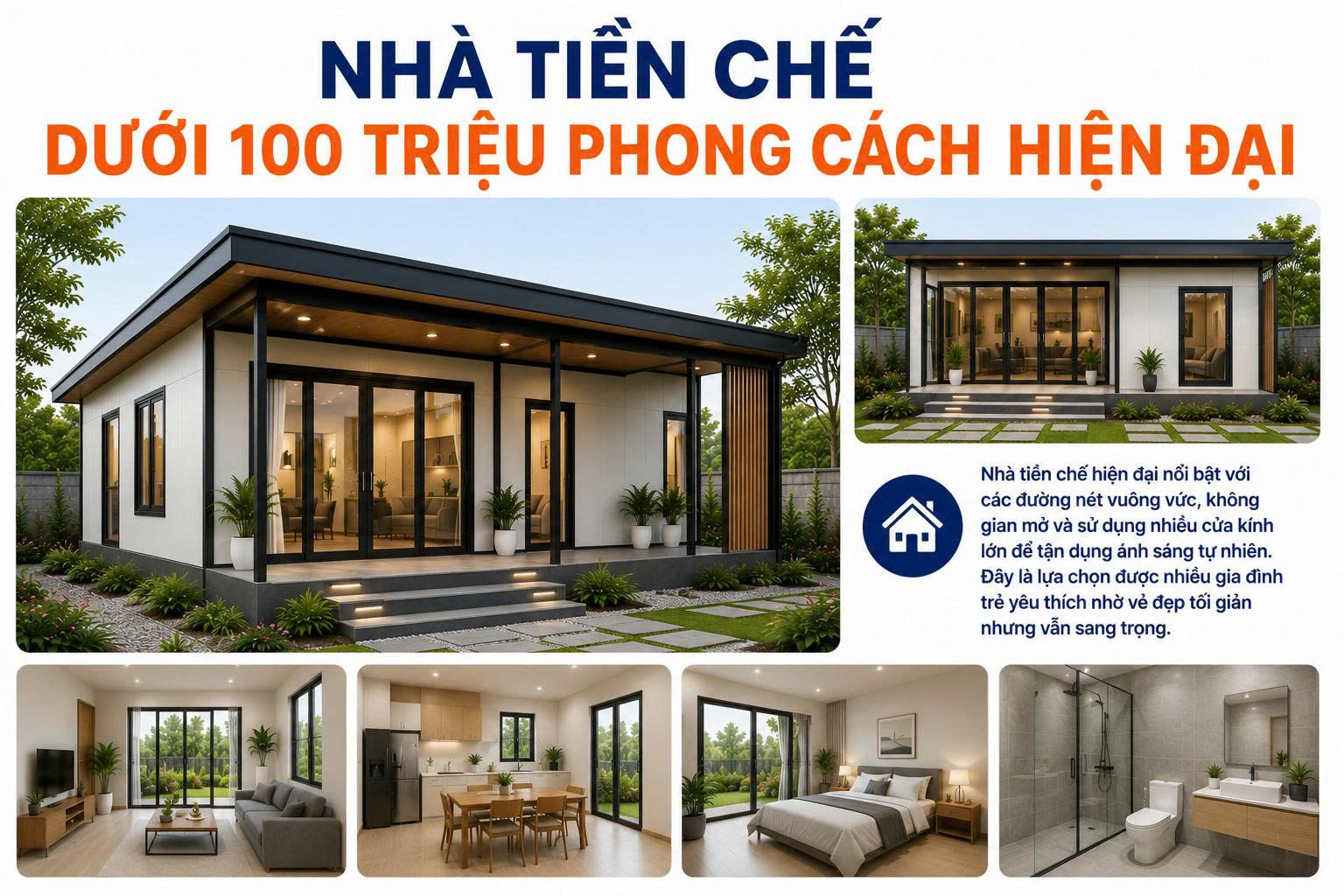 nhà tiền chế dưới 100 triệu