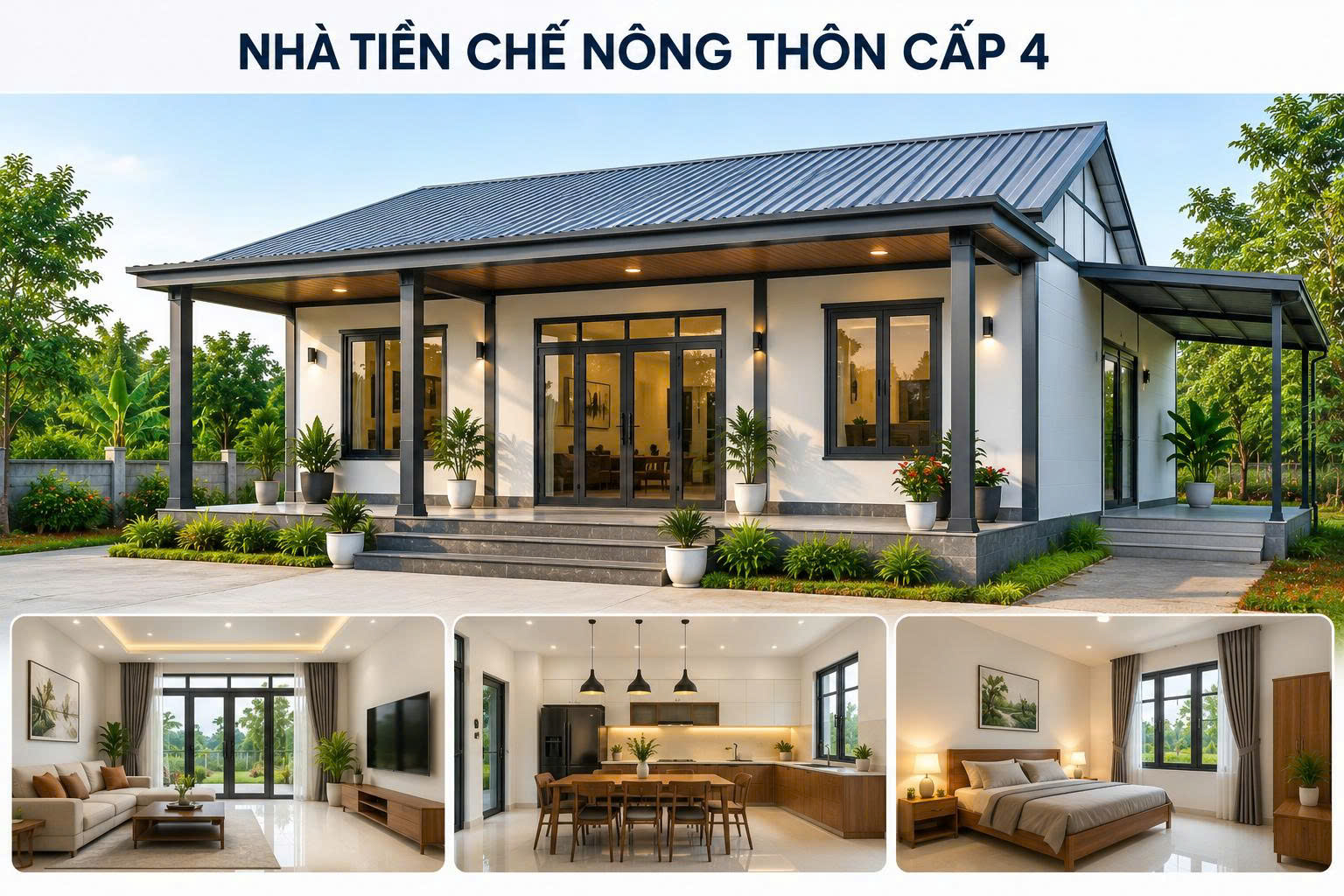 nhà tiền chế nông thôn