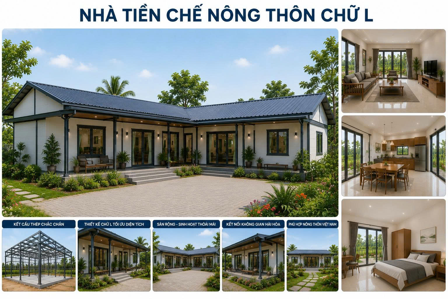 nhà tiền chế nông thôn