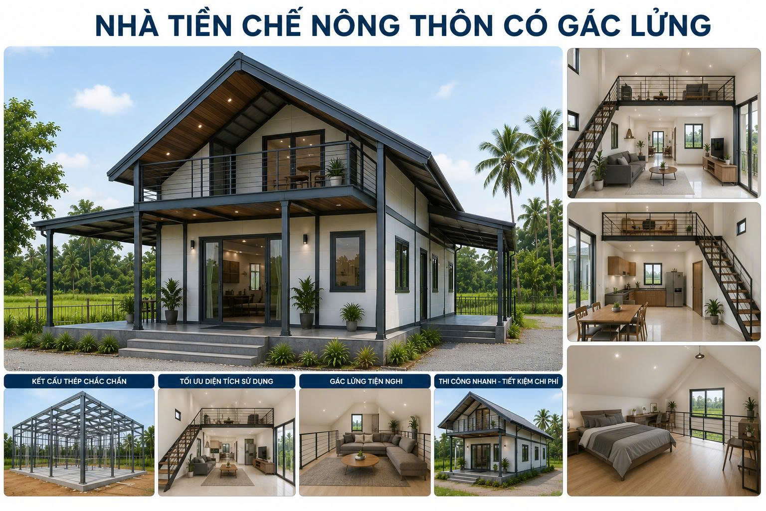 nhà tiền chế nông thôn