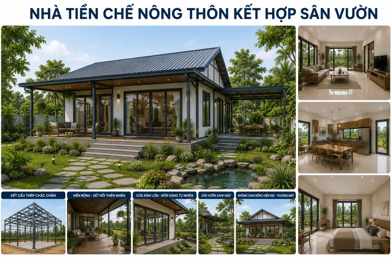nhà tiền chế nông thôn