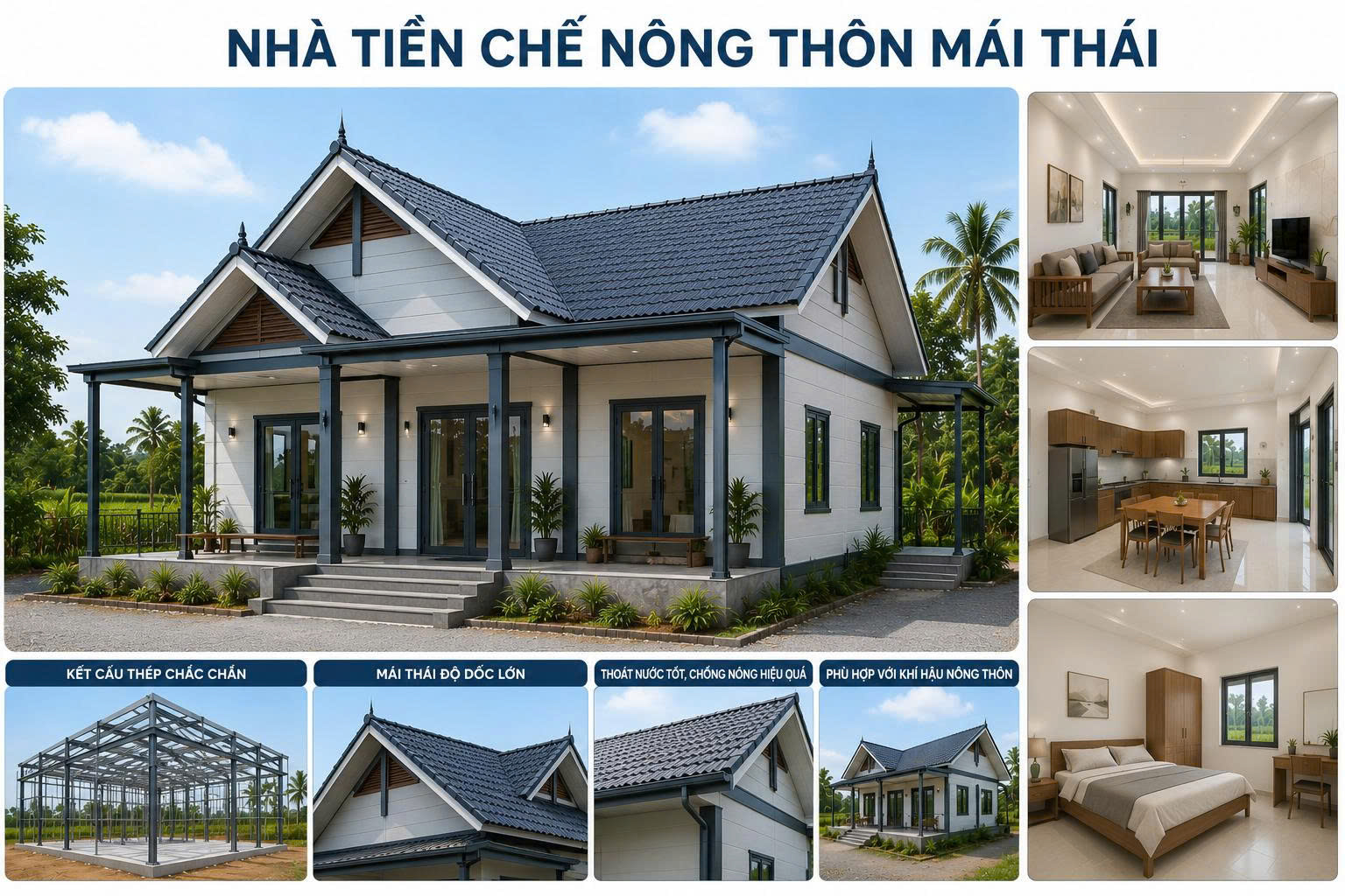 nhà tiền chế nông thôn
