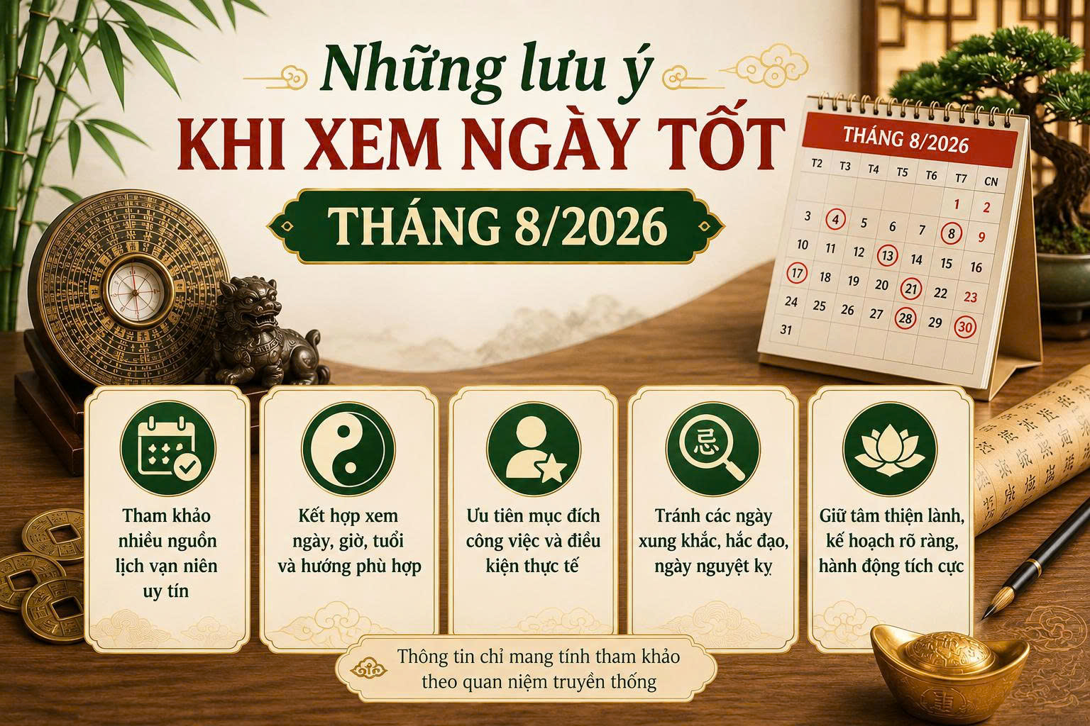 ngày tốt tháng 8