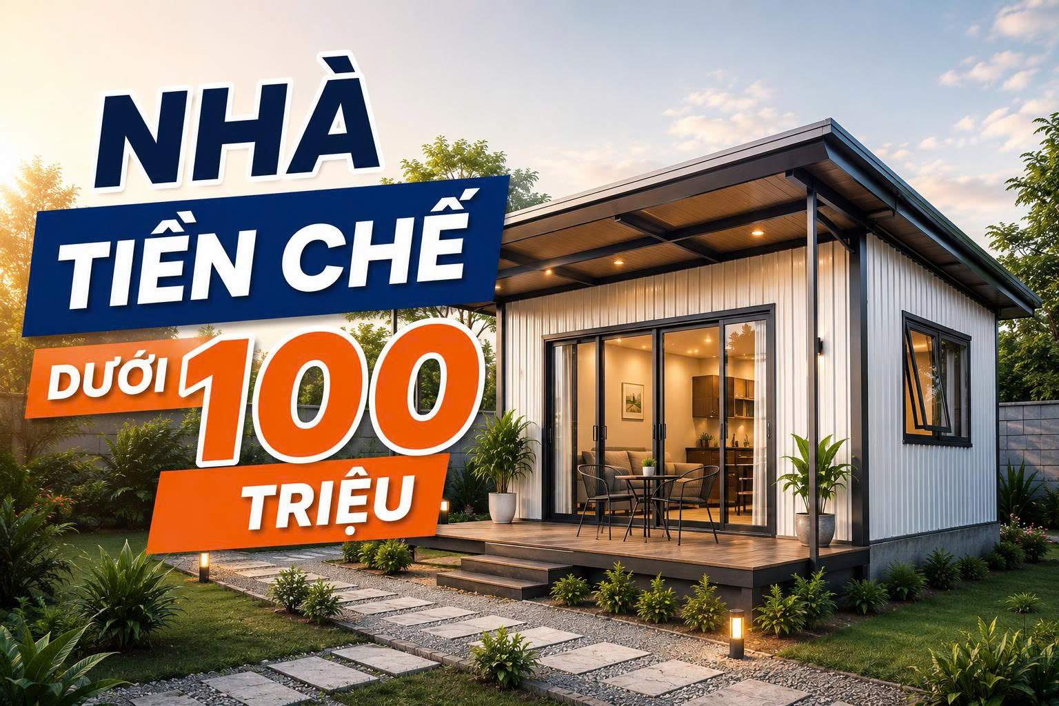 nhà tiền chế dưới 100 triệu