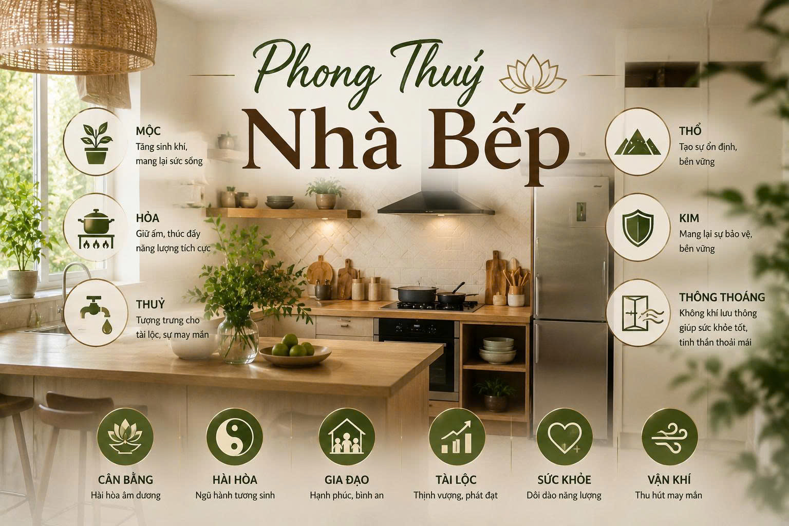 phong thủy nhà bếp