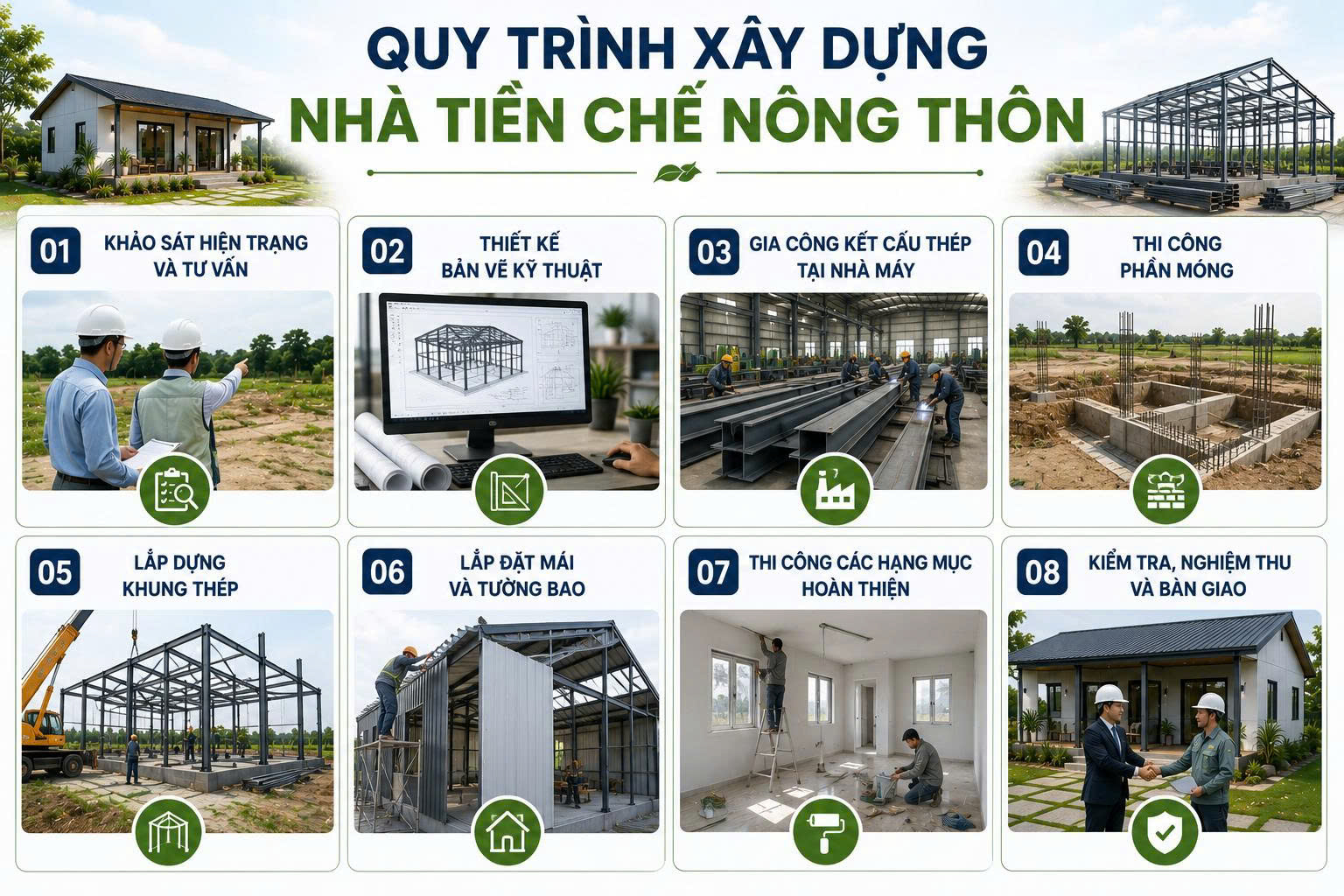 nhà tiền chế nông thôn