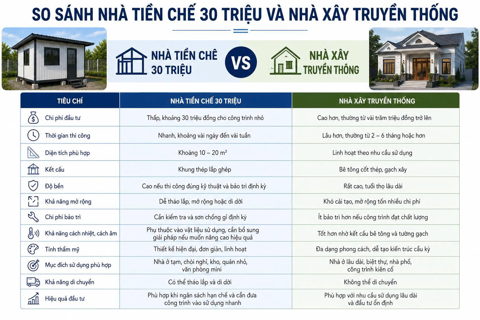 nhà tiền chế 30 triệu