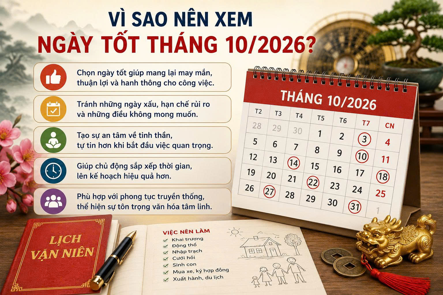 ngày tốt tháng 10