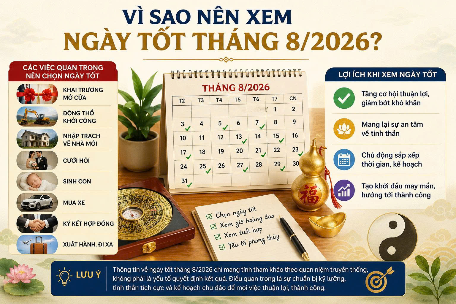 ngày tốt tháng 8